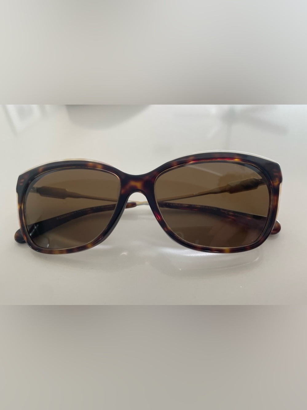 Coach HC8305 512083 Havana UV Polarized Sunglasses in Dark Tortoise with Case - Picture 3 of 14
